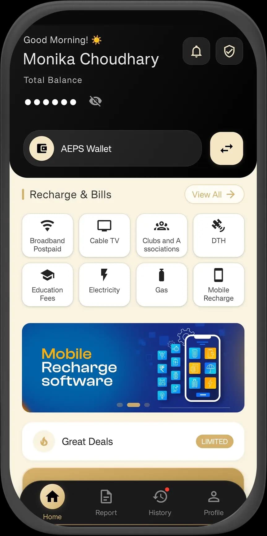 Central App Mockup