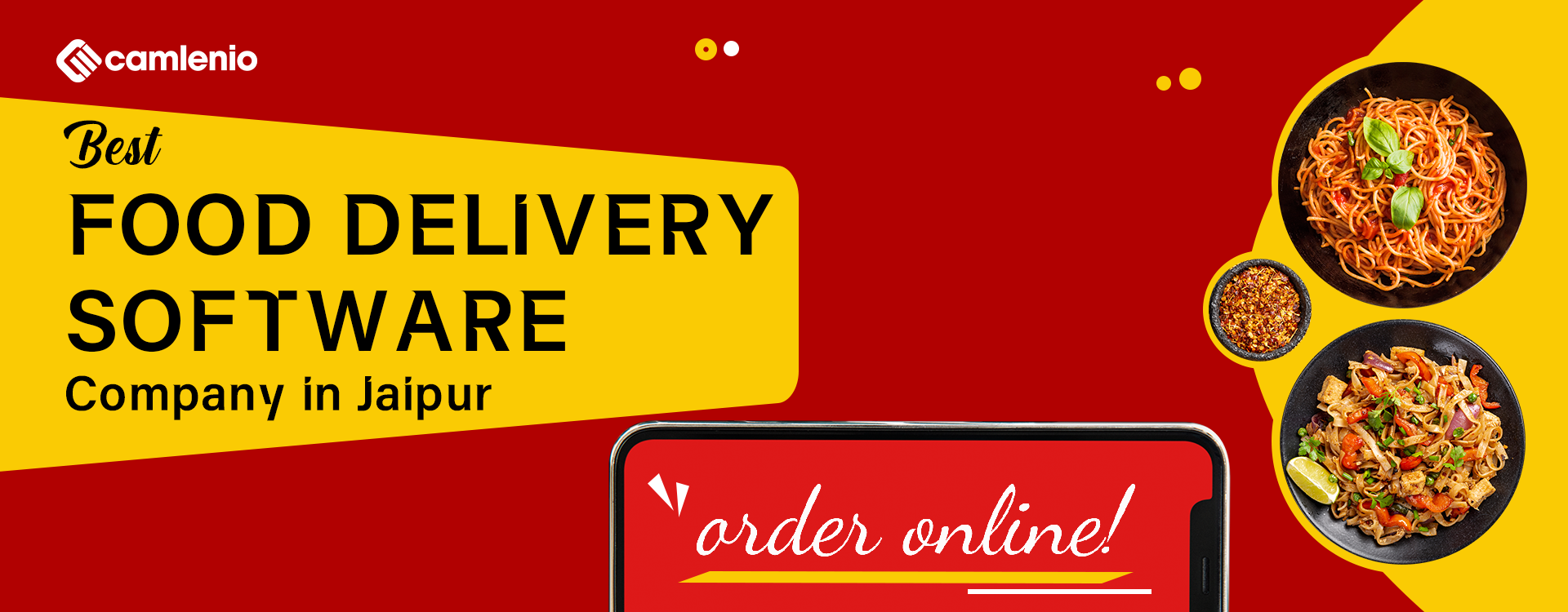 Best Food Delivery Software Company in Jaipur - Camlenio